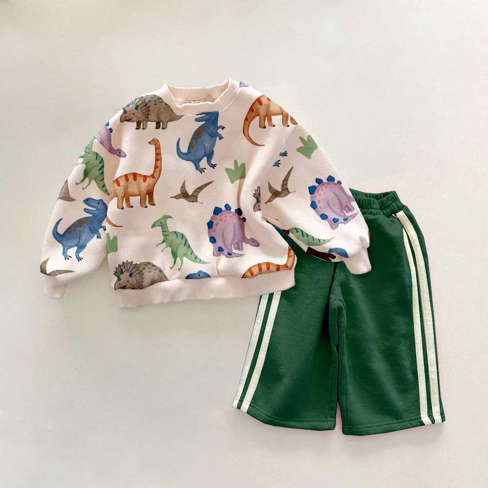 Baby & Kids Watercolor Dinosaurs 2-Piece Set