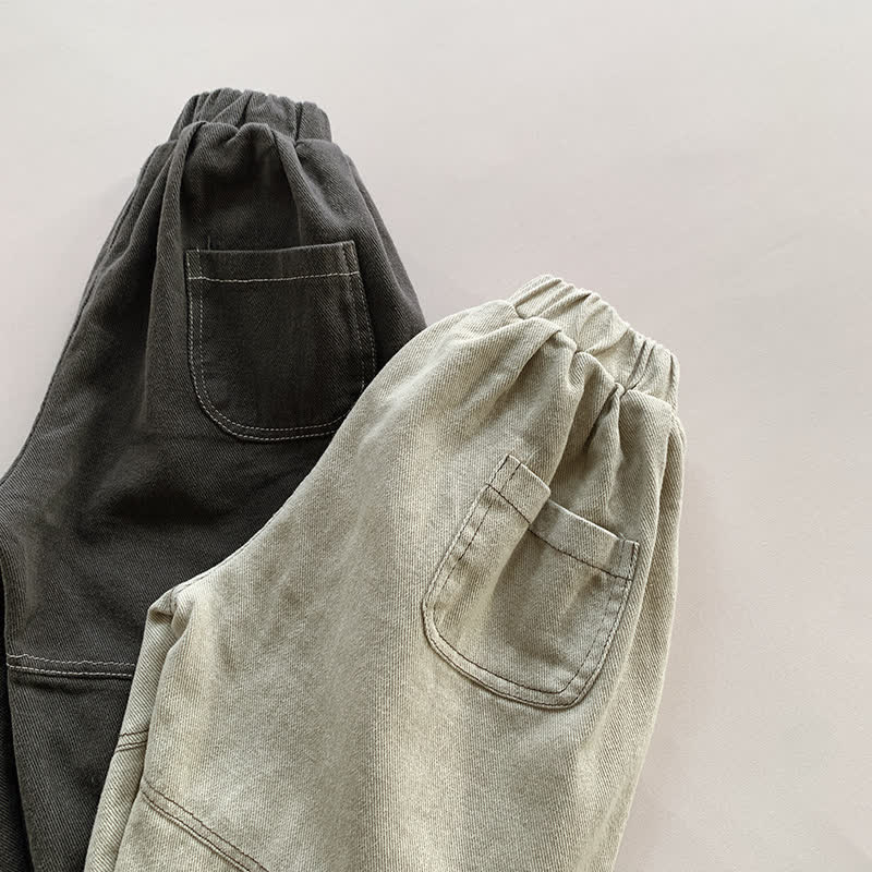 Toddler Boy Contrast Patch Harem Pants