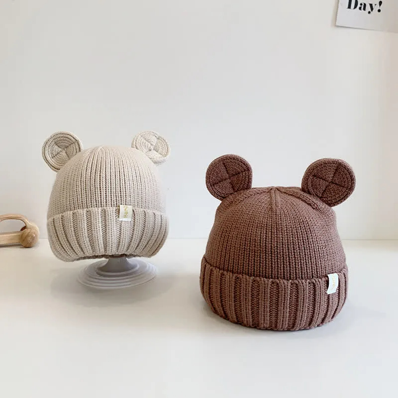Baby Bear Ears Knitted Beanie