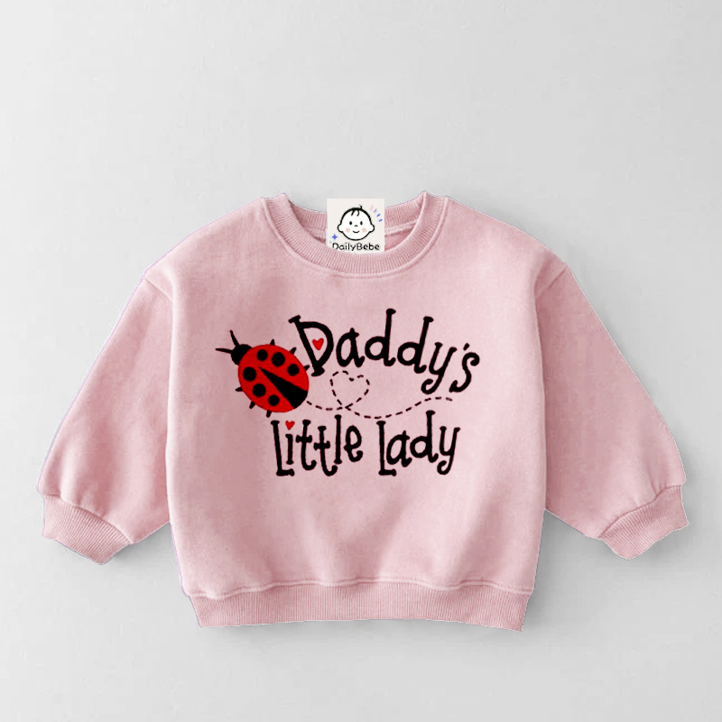 DADDY'S LITTLE LADY Baby & Kids Ladybug Sweatshirt