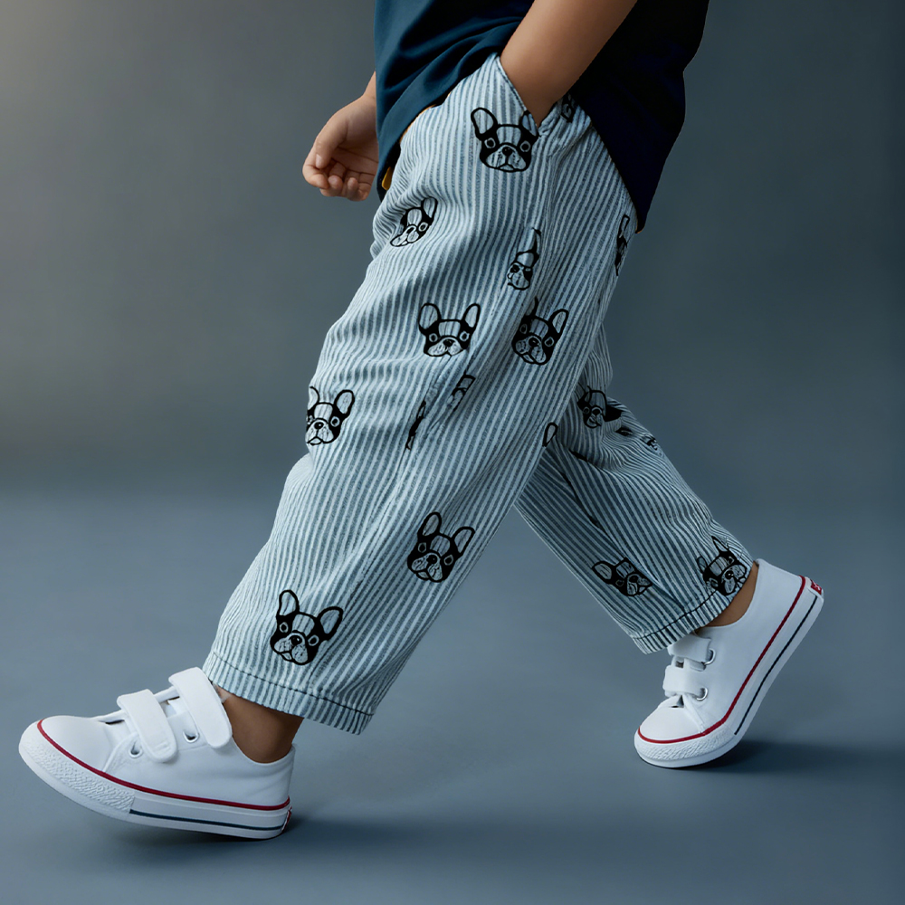 Baby & Kids Dog Stripe Pants
