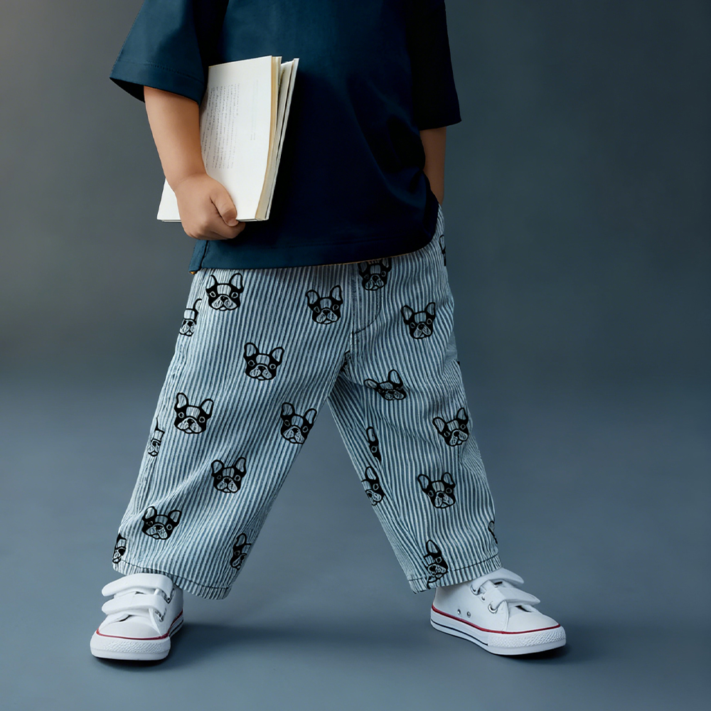 Baby & Kids Dog Stripe Pants
