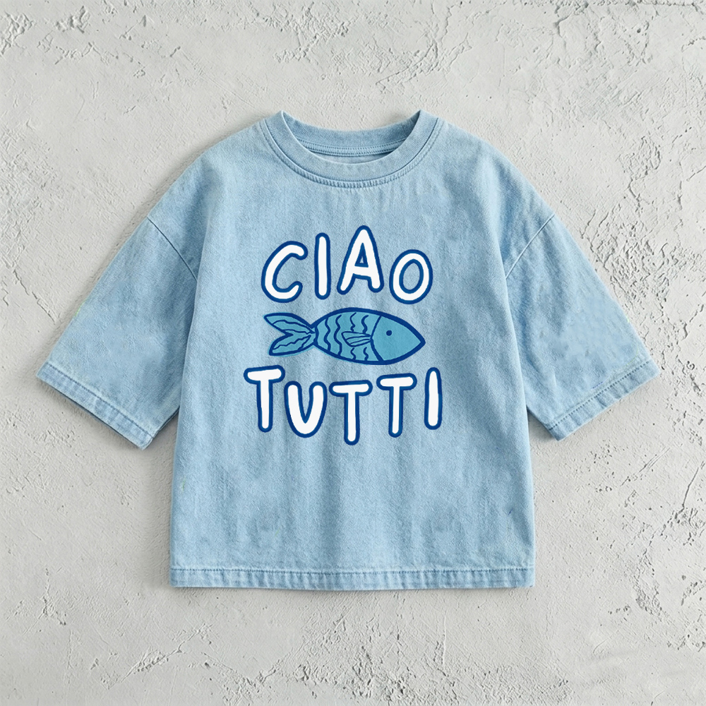 The CIAO TUTTI Baby & Kids Sardines Washed T-Shirt (6M-12Y)