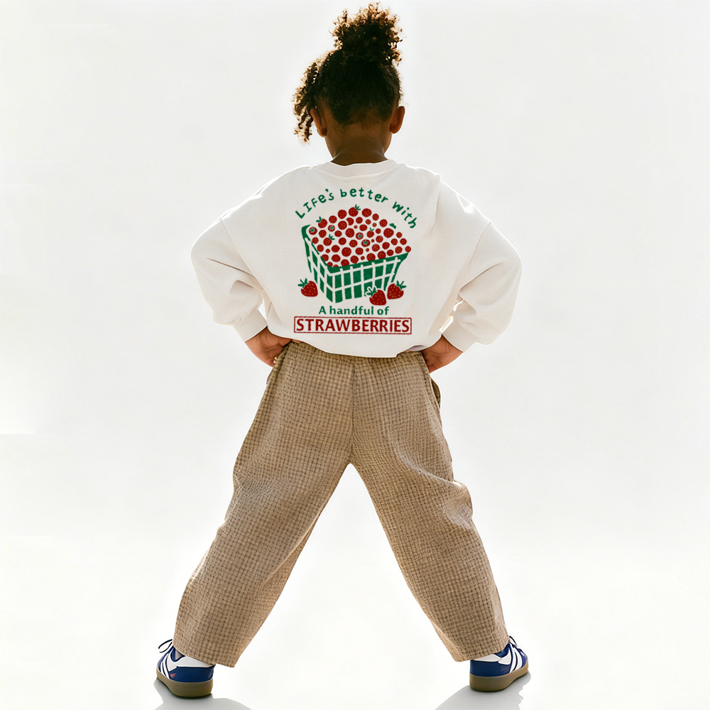 STRAWBERRY Baby & Kids Pattern Sweatshirt