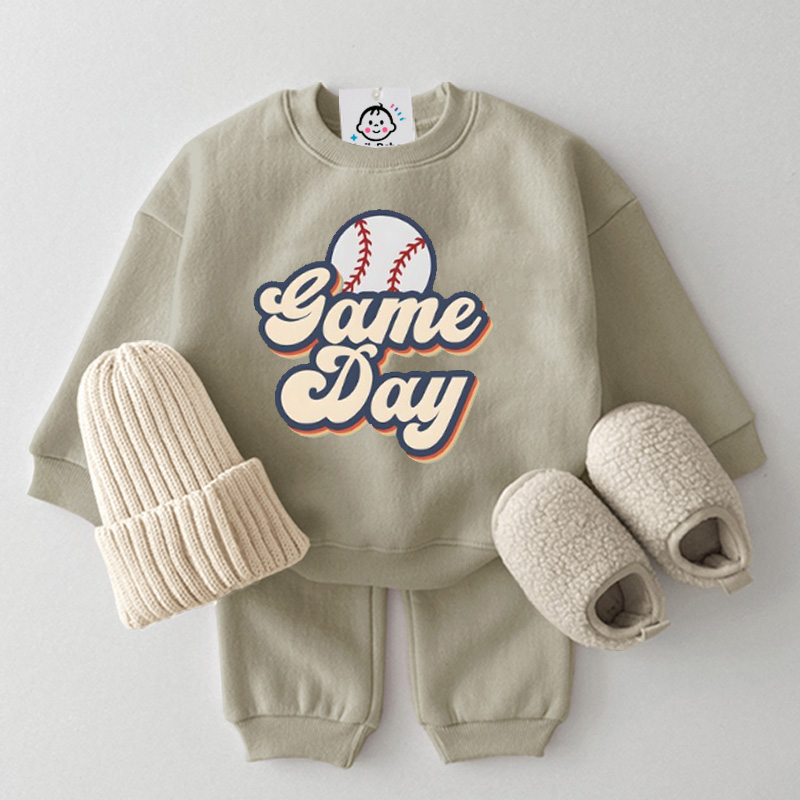 GAME DAY Baby 2 Pieces Slogan Sets