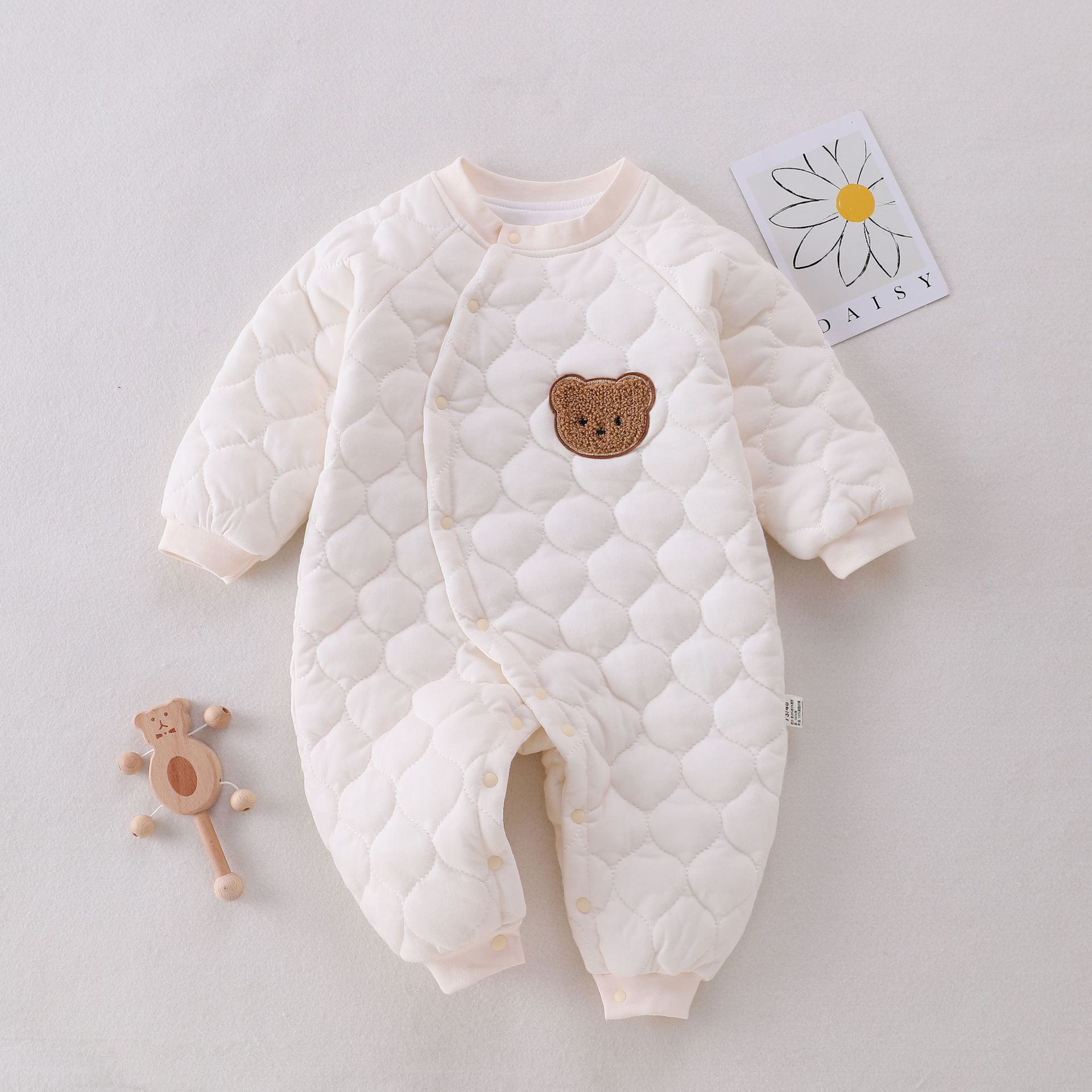 Baby Newborn Warm Bear Crawling Suit