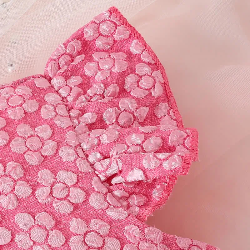 Baby 2-Piece Ruffled Butterfly Dress Set with Headband