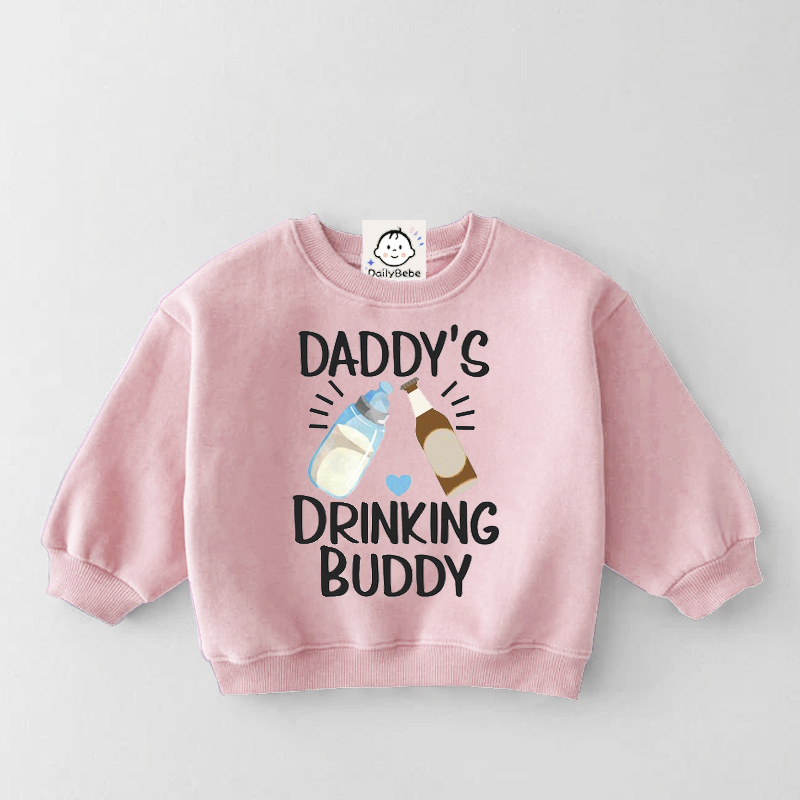 DADDY'S DRINKING BUDDY Baby & Kids Sweatshirt