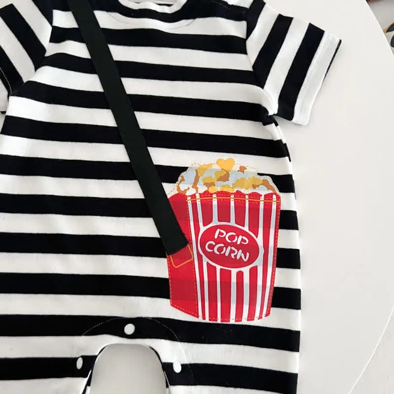 Baby Popcorn Striped Romper