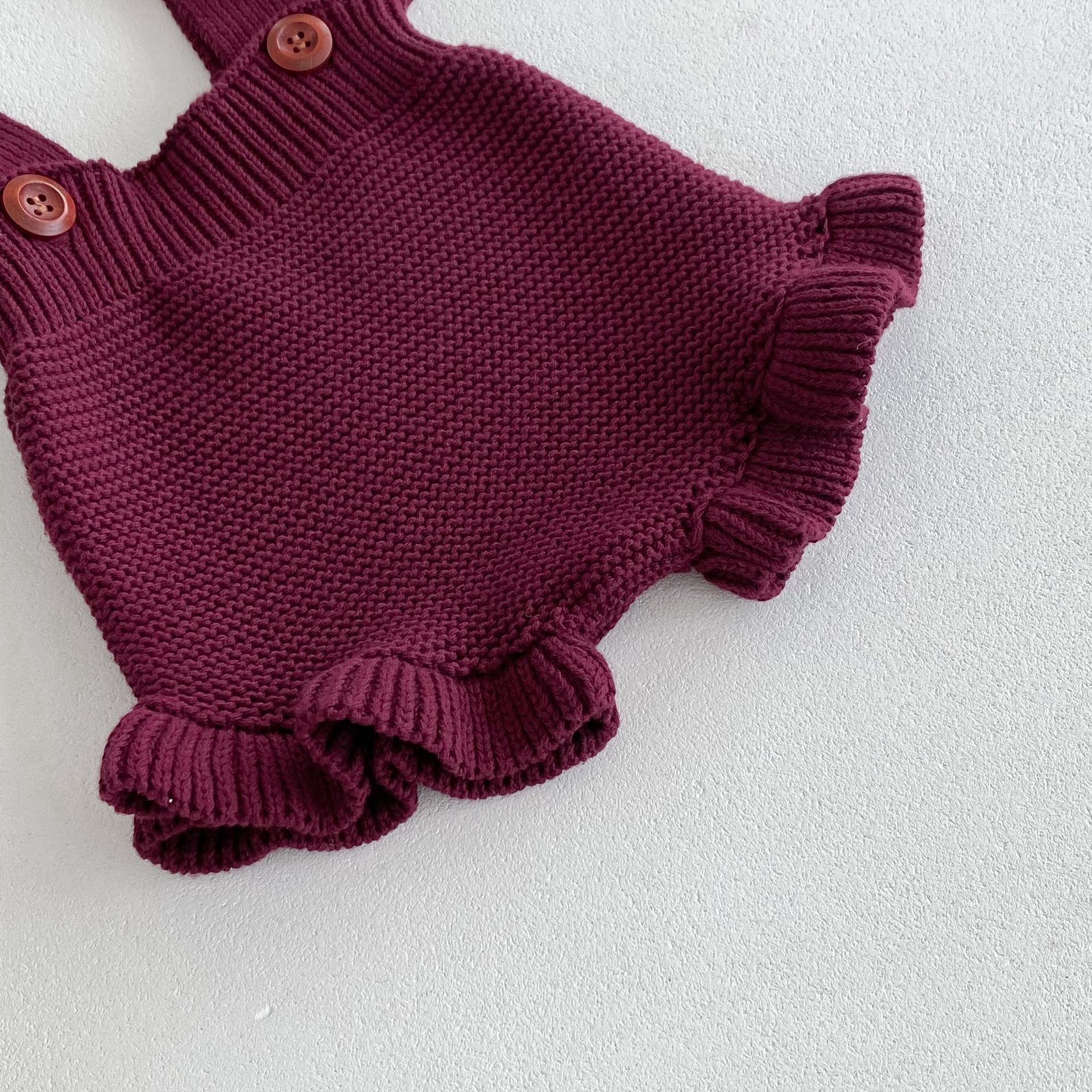 Baby Girl 2 Piece Ruffled Overalls