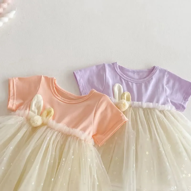 Baby Bunny Ears Tulle Cute Dress