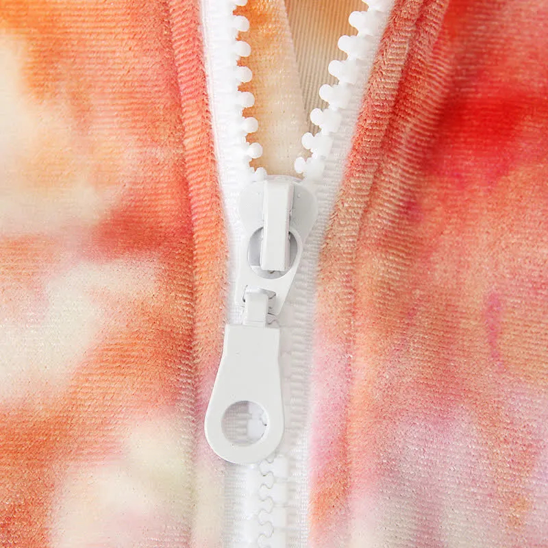 Baby Dyeing Easter Rabbit Ear Hooded Romper