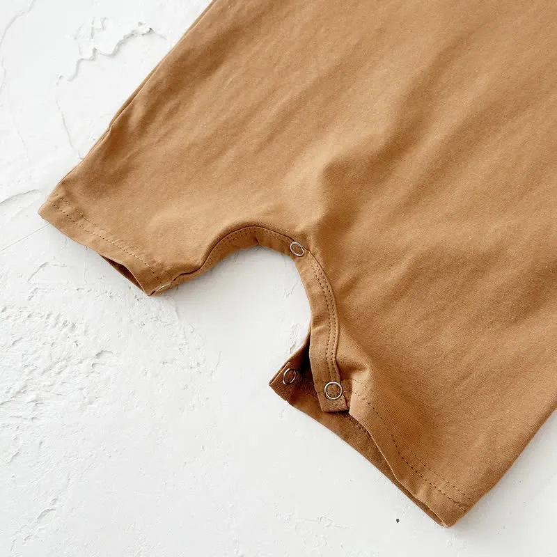 Baby Solid Color Causal Romper