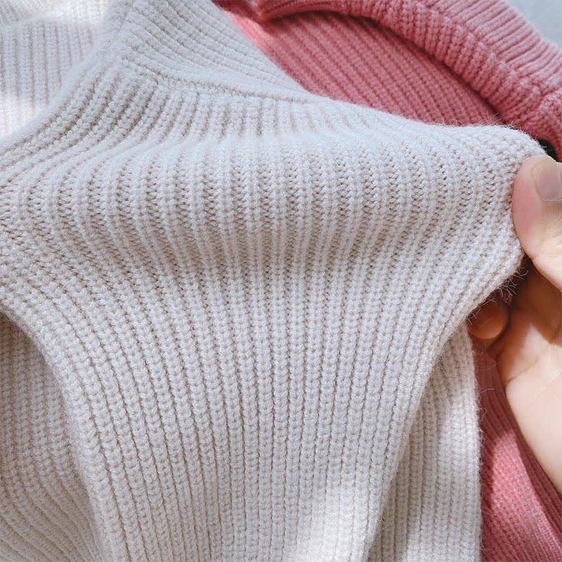 Baby Toddler Solid Color Loose Sweater