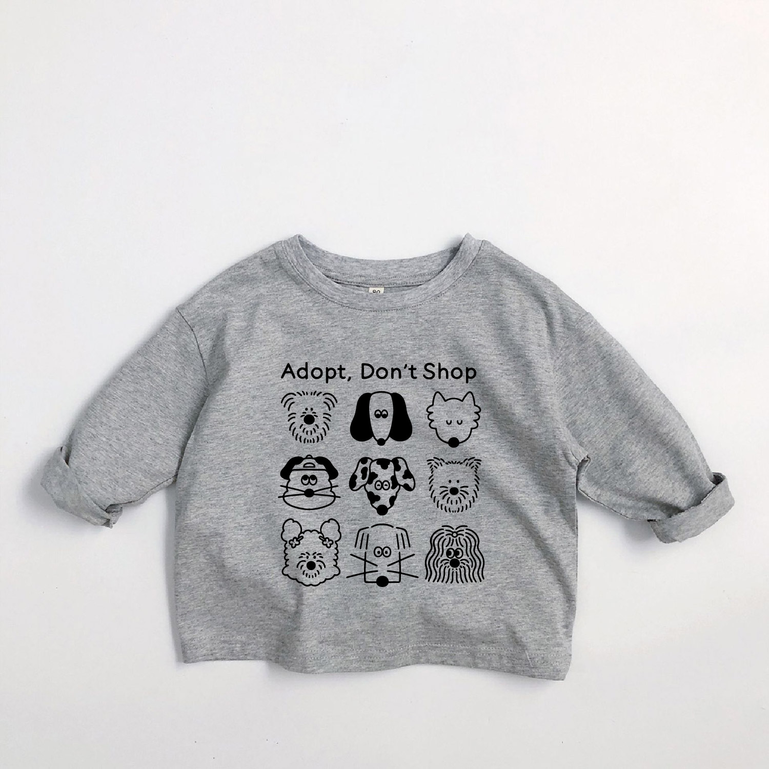 ADOPT DON'T SHOP Kids Dogs Long-Sleeve T-shirt