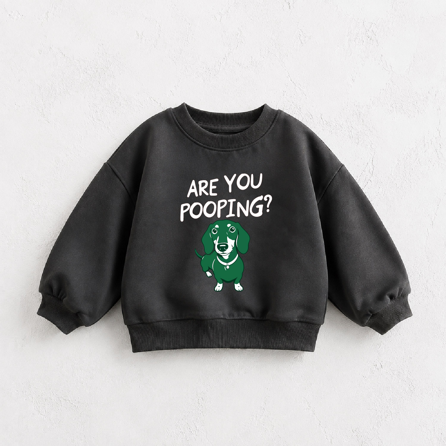ARE YOU POOPING Baby & Kids Dachshund Sweatshirt