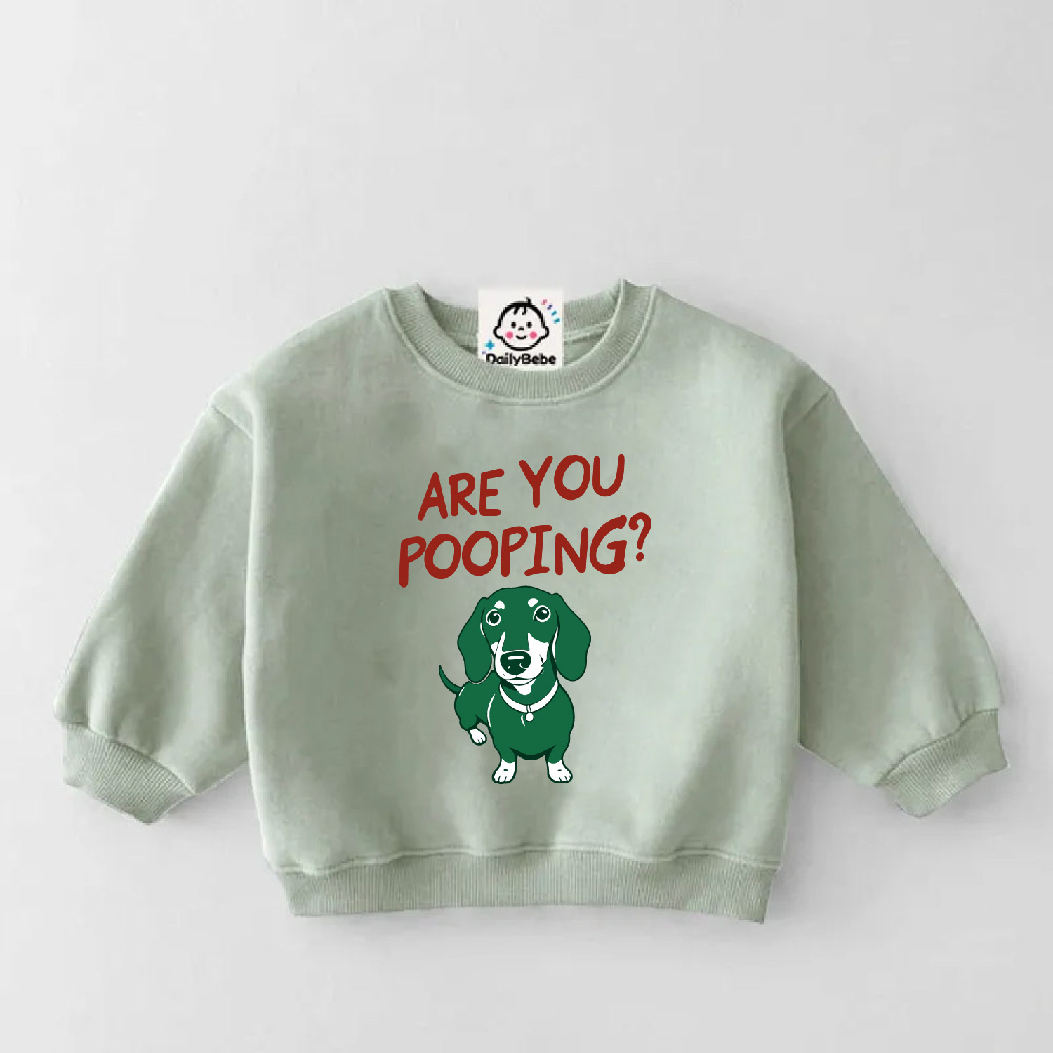 ARE YOU POOPING Baby & Kids Dachshund Sweatshirt