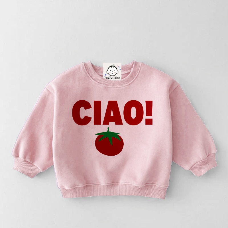 CIAO Baby & Kids Tomato Pattern Sweatshirt