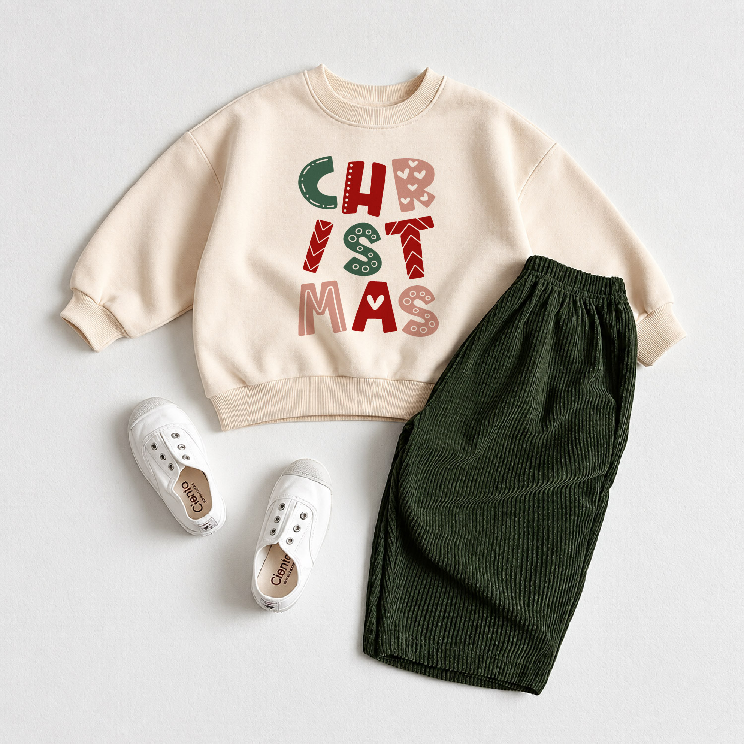 CHRISTMAS Baby Sweartshirt and Pants 2-piece Set