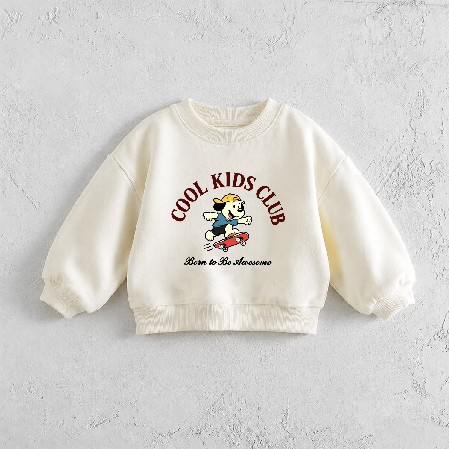 COOL KIDS CLUB Baby & Kids Skateboard Dog Sweatshirt