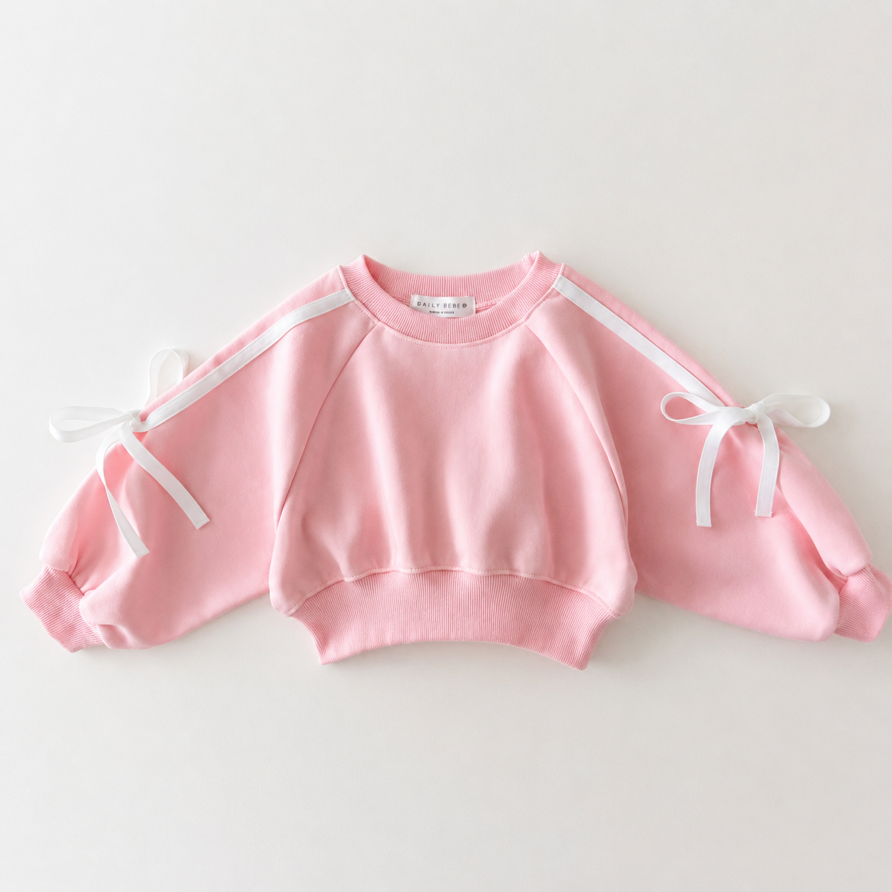 Toddler Girl Bow Tie Web Sweatshirt Pants set
