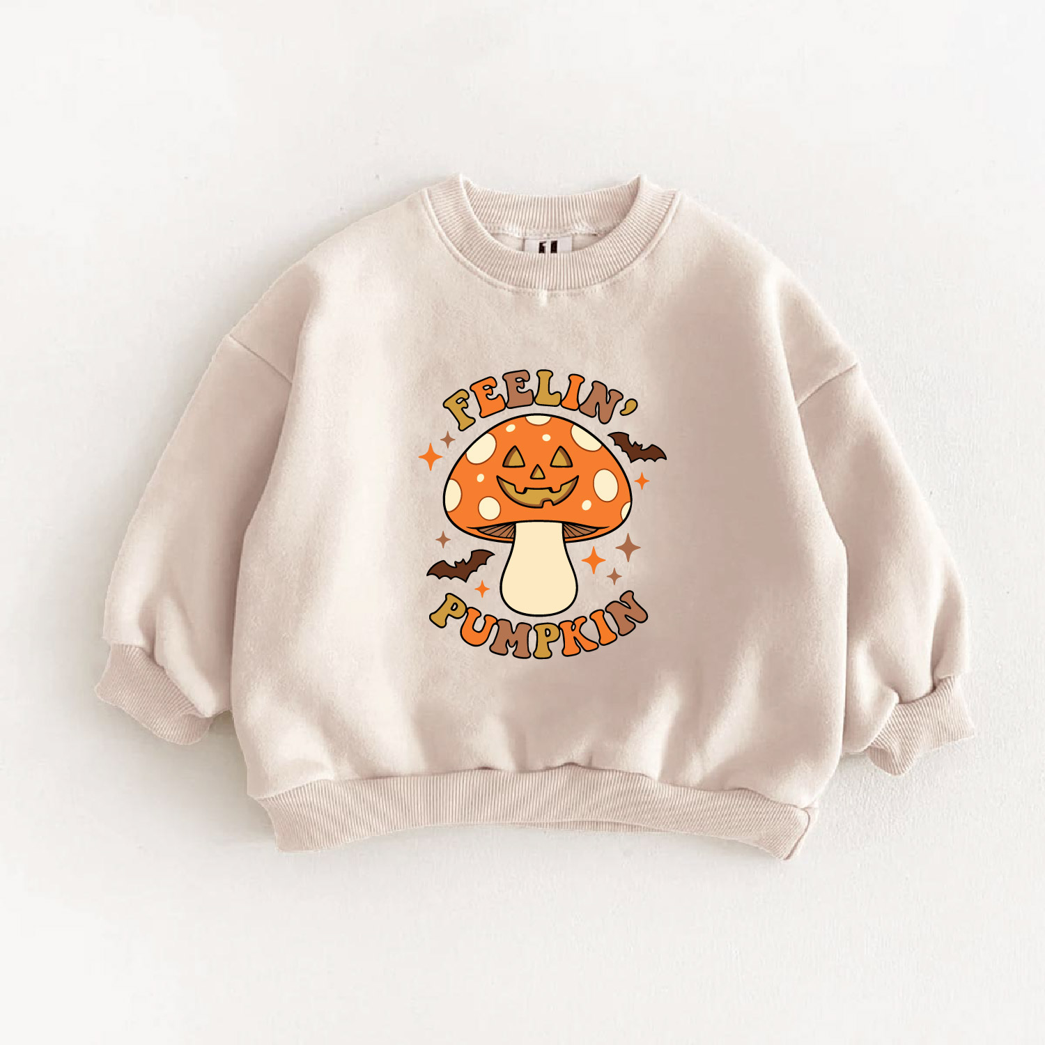 FEELIN PUMPKIN Baby Toddler Mushroom Sweatshirt