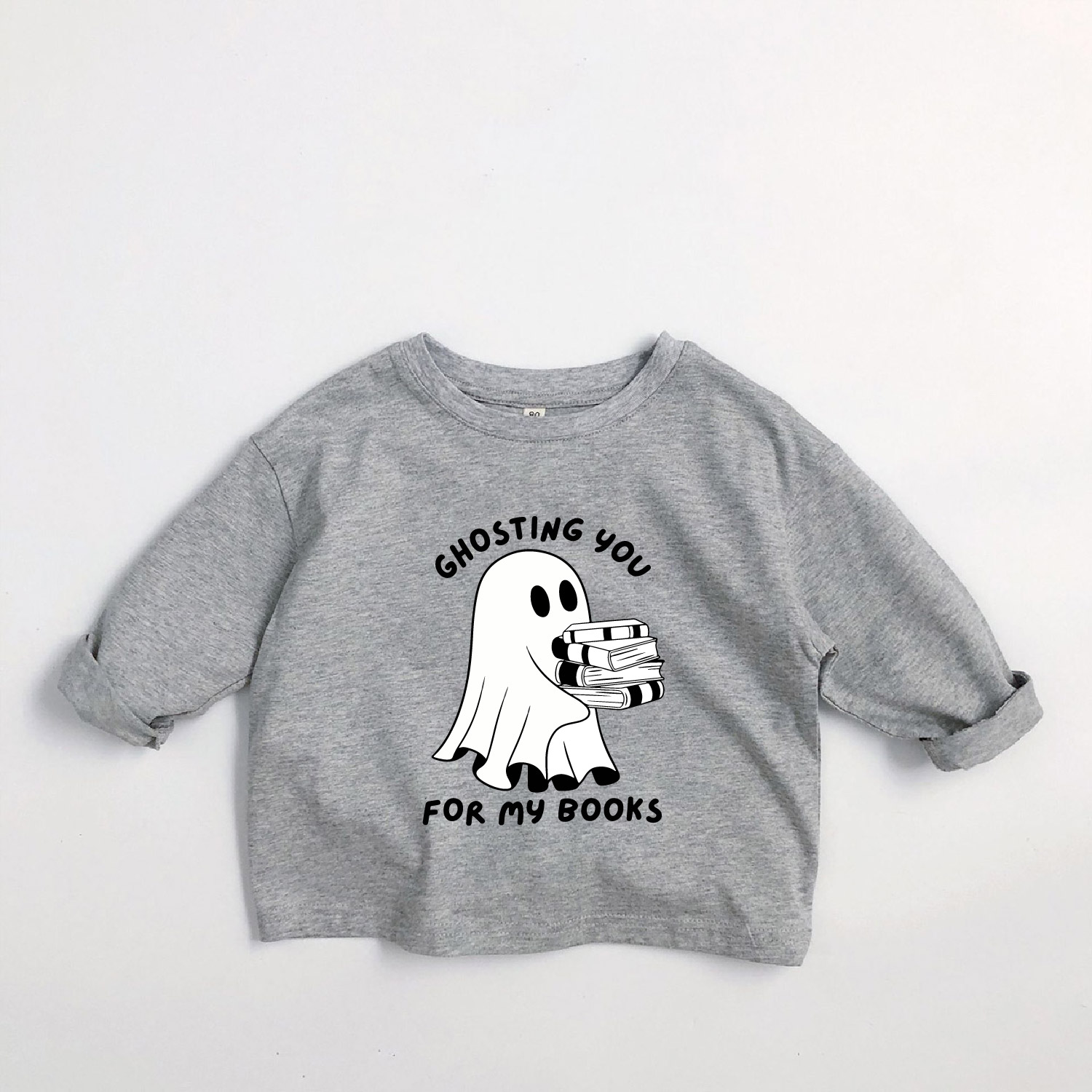 [Copy]WICKEDLY CUTE Kids Ghost Pumpkin Long-Sleeve T-shirt