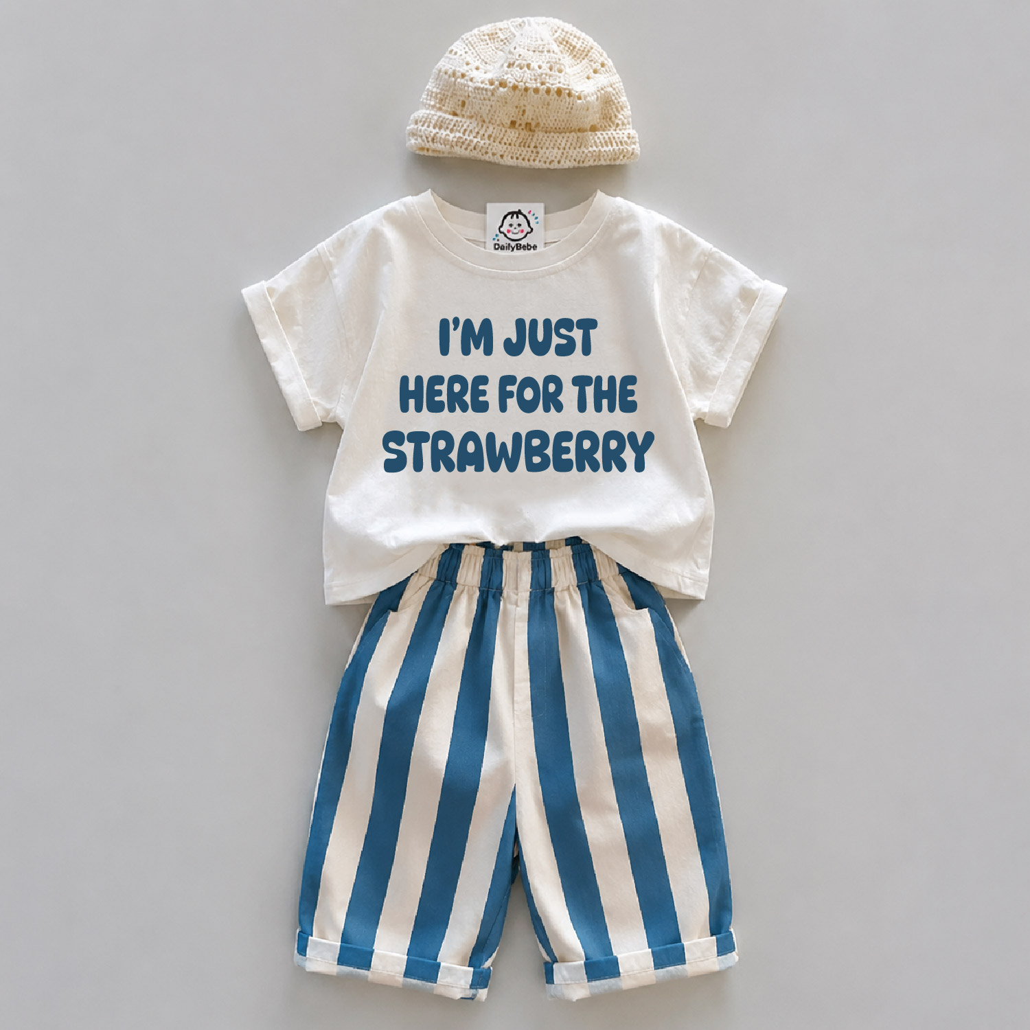 I'M JUST HERE FOR THE STRAWBERRY Baby Toddler 2-Piece Set