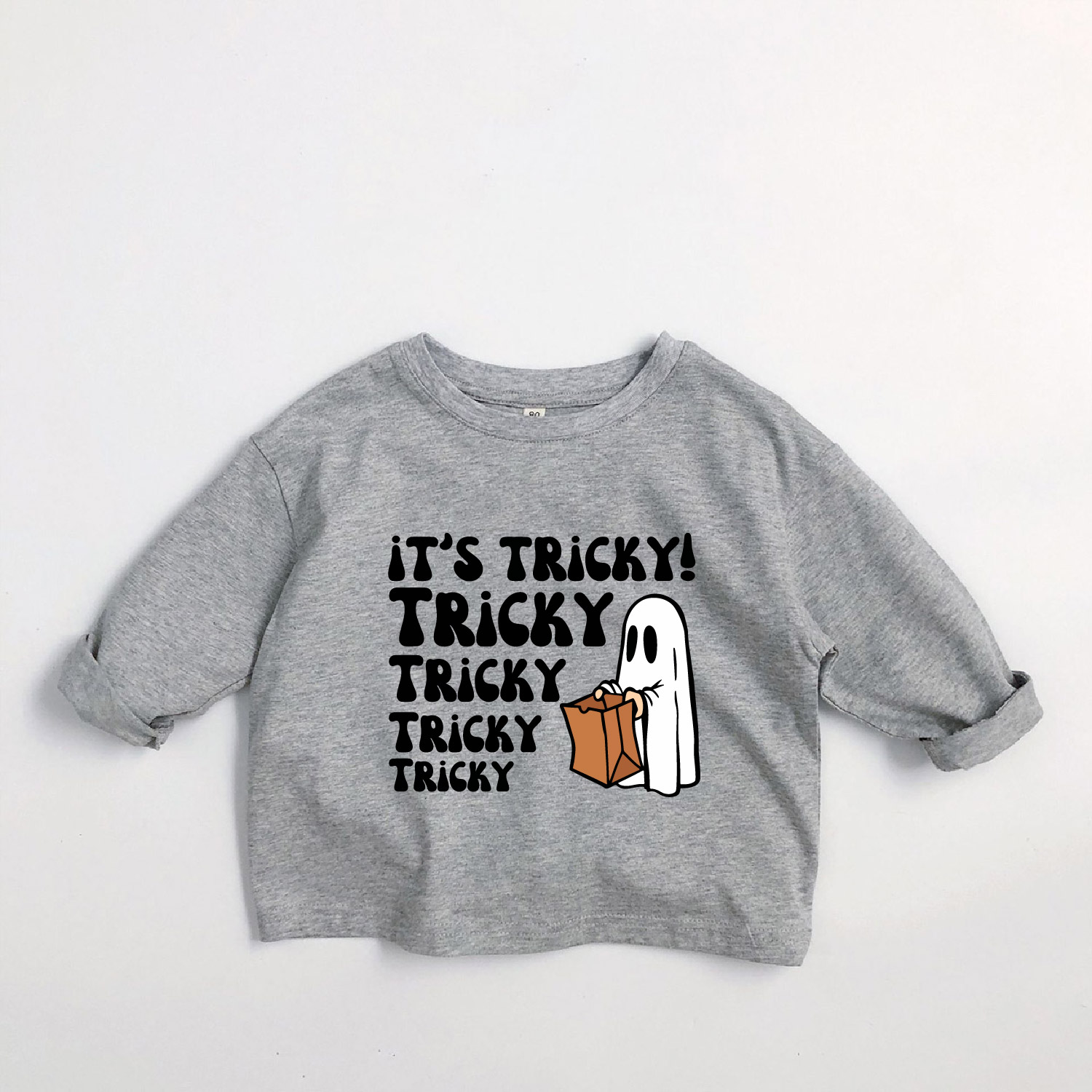 IT'S TRICKY Kids Excavator Ghost Long-Sleeve T-shirt