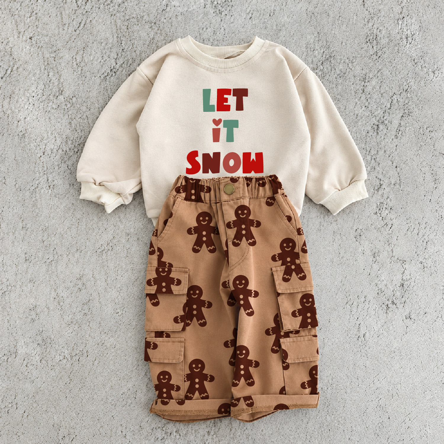 LET IT SNOW Baby & Kid Sweatshirt 2-Piece Set