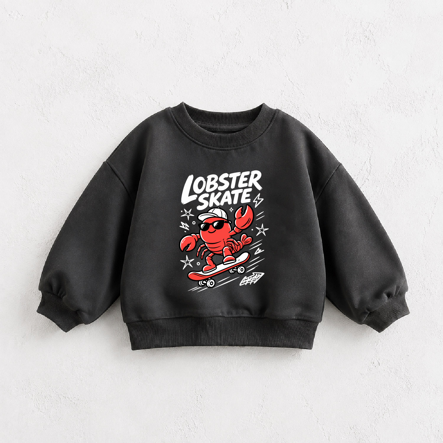 LOBSTER SKATE Baby & Kids Lobster Skateboard Sweatshirt
