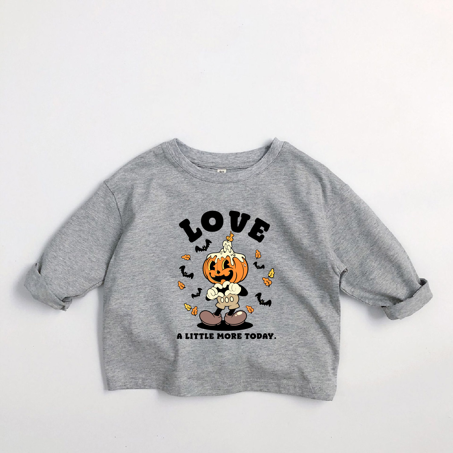 LOVE A LITTLE MORE TODAY Kids Pumpkin Long-Sleeve T-shirt