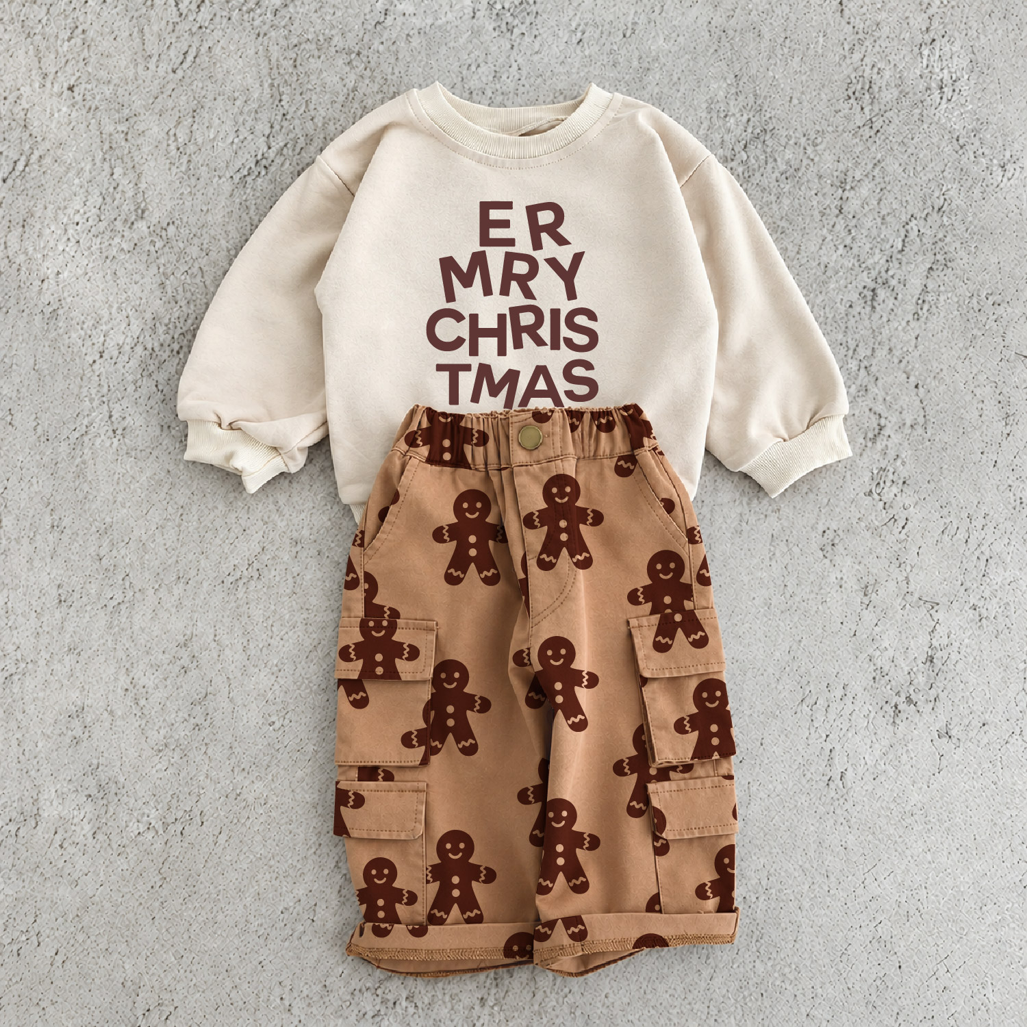MERRY CHRISTMAS Baby & Kid Sweatshirt 2-Piece Set