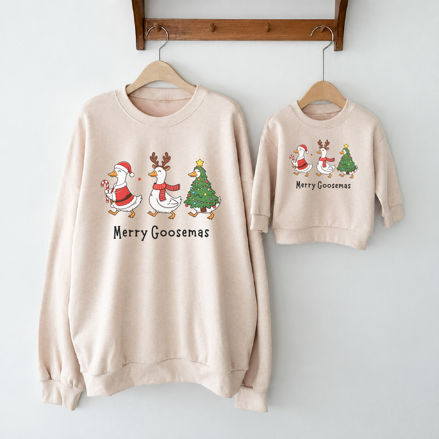 MERRY GOOSEMAS Family Christmas Goose Sweatshirt