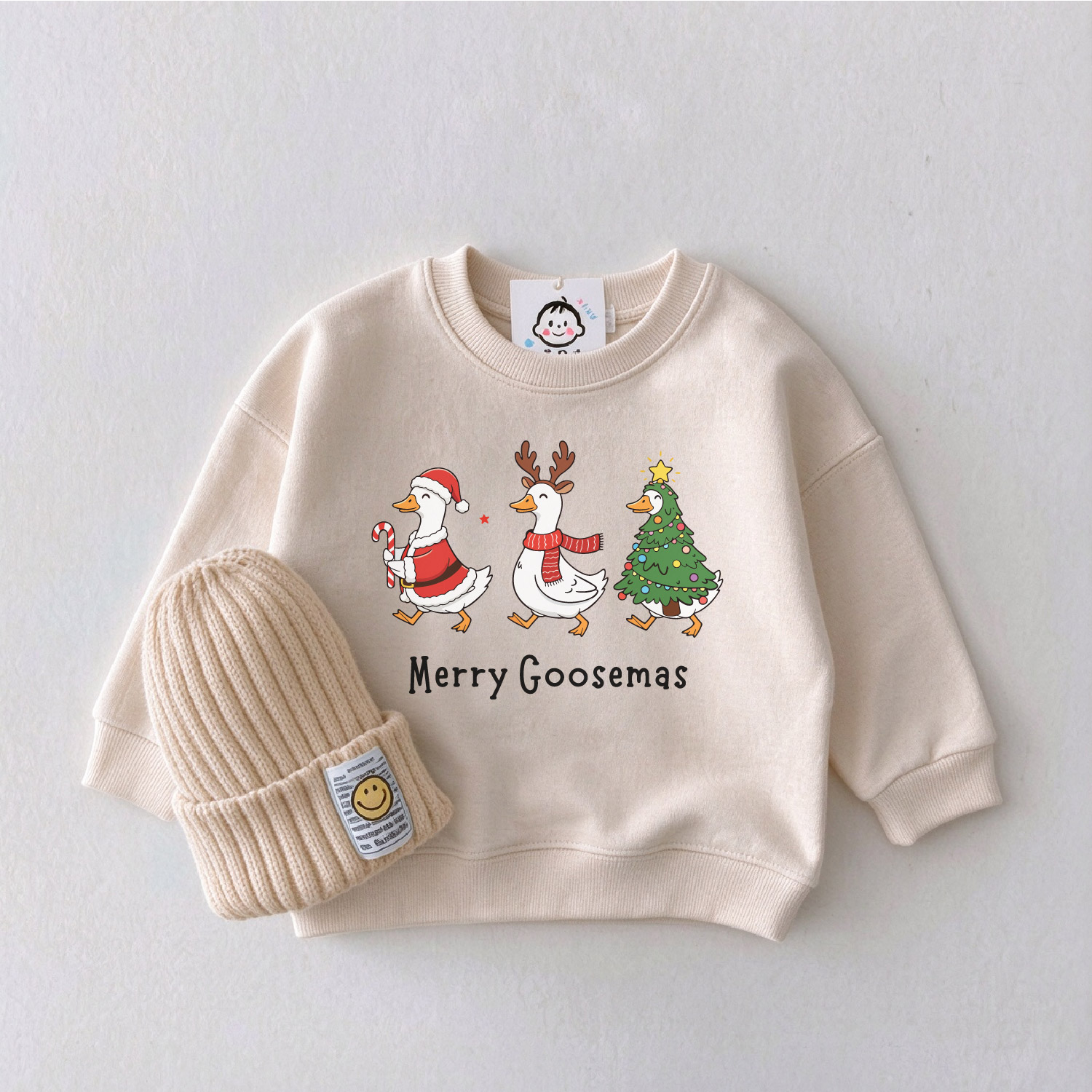 MERRY GOOSEMAS Family Christmas Goose Sweatshirt