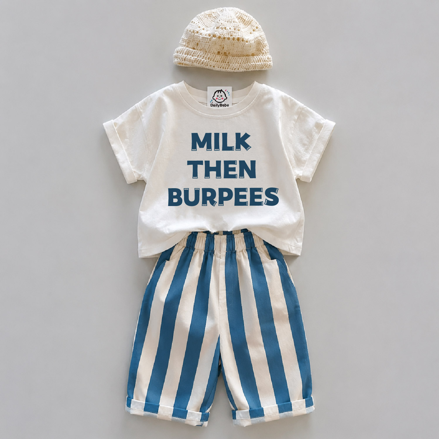 MILK THEN BURPEES Baby Toddler 2-Piece Set
