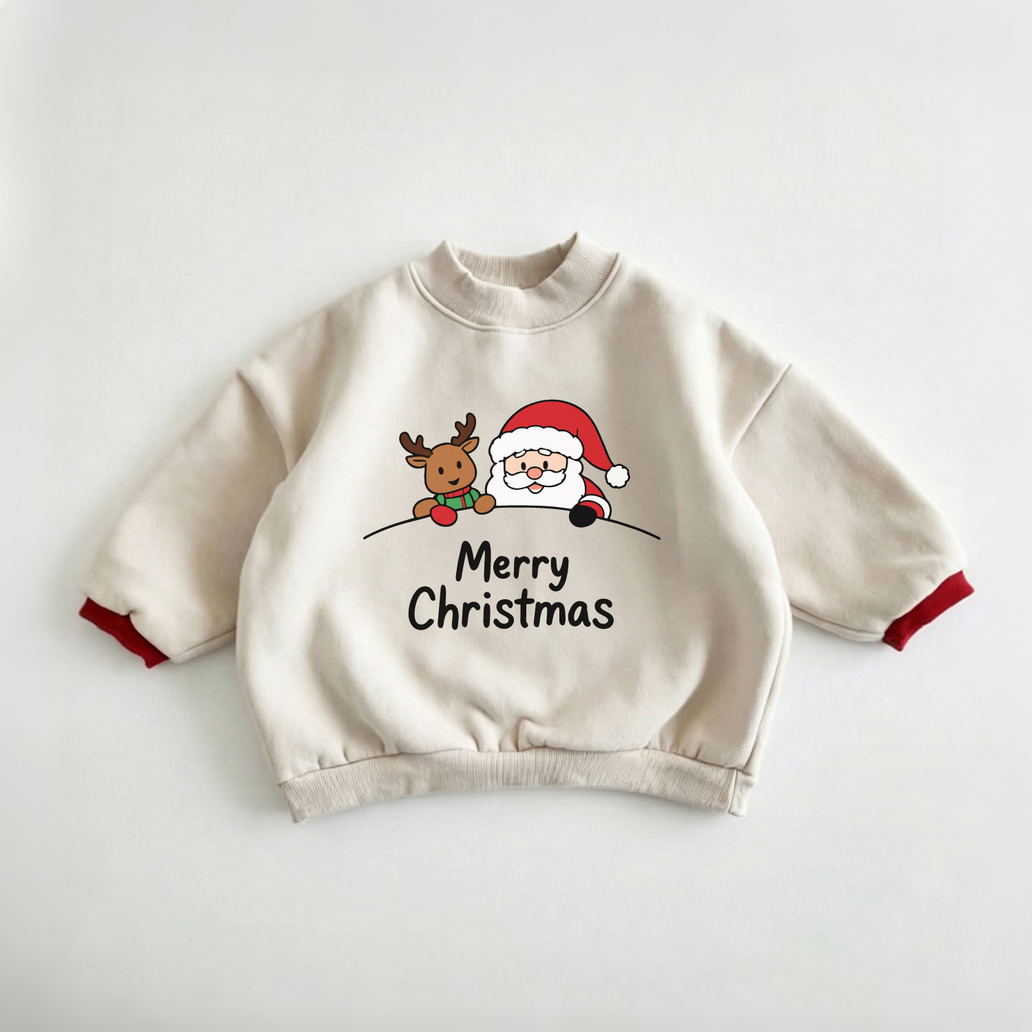 MERRY CHRISTMAS Baby Toddler Santa Claus Sweatshirt