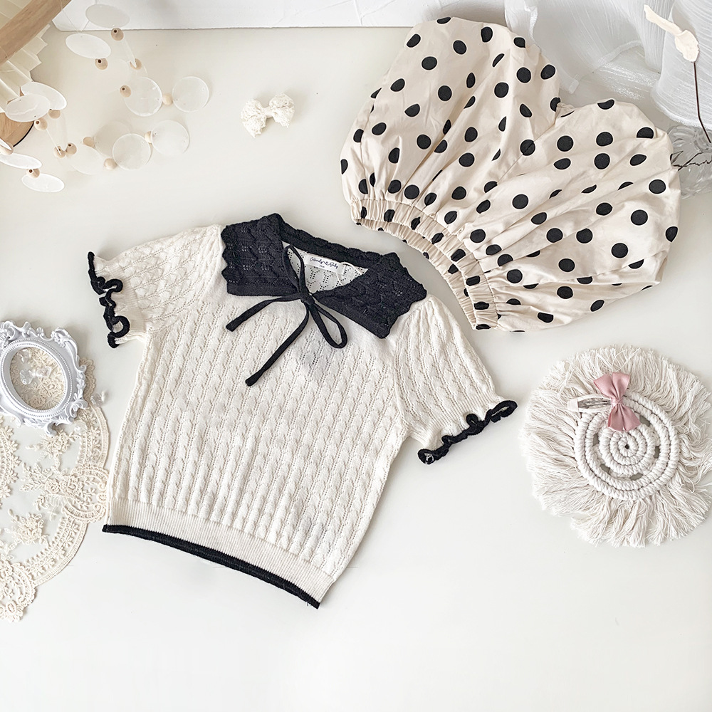 Baby Toddler Girl Lapel Sweater