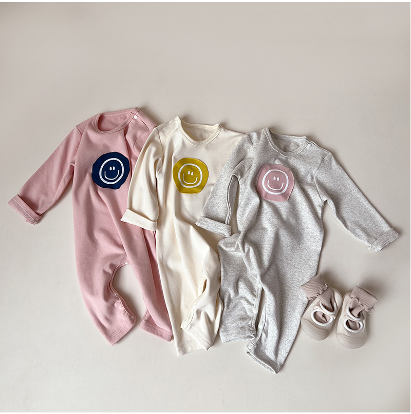 Baby Smile Face Patch Romper