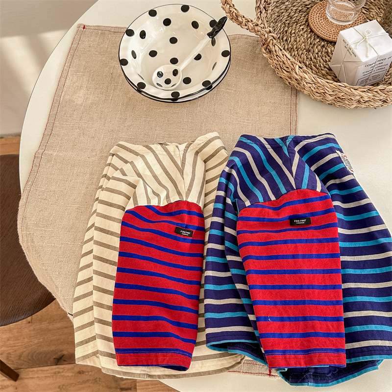 Toddler Contrast Striped T-shirt T-shirt