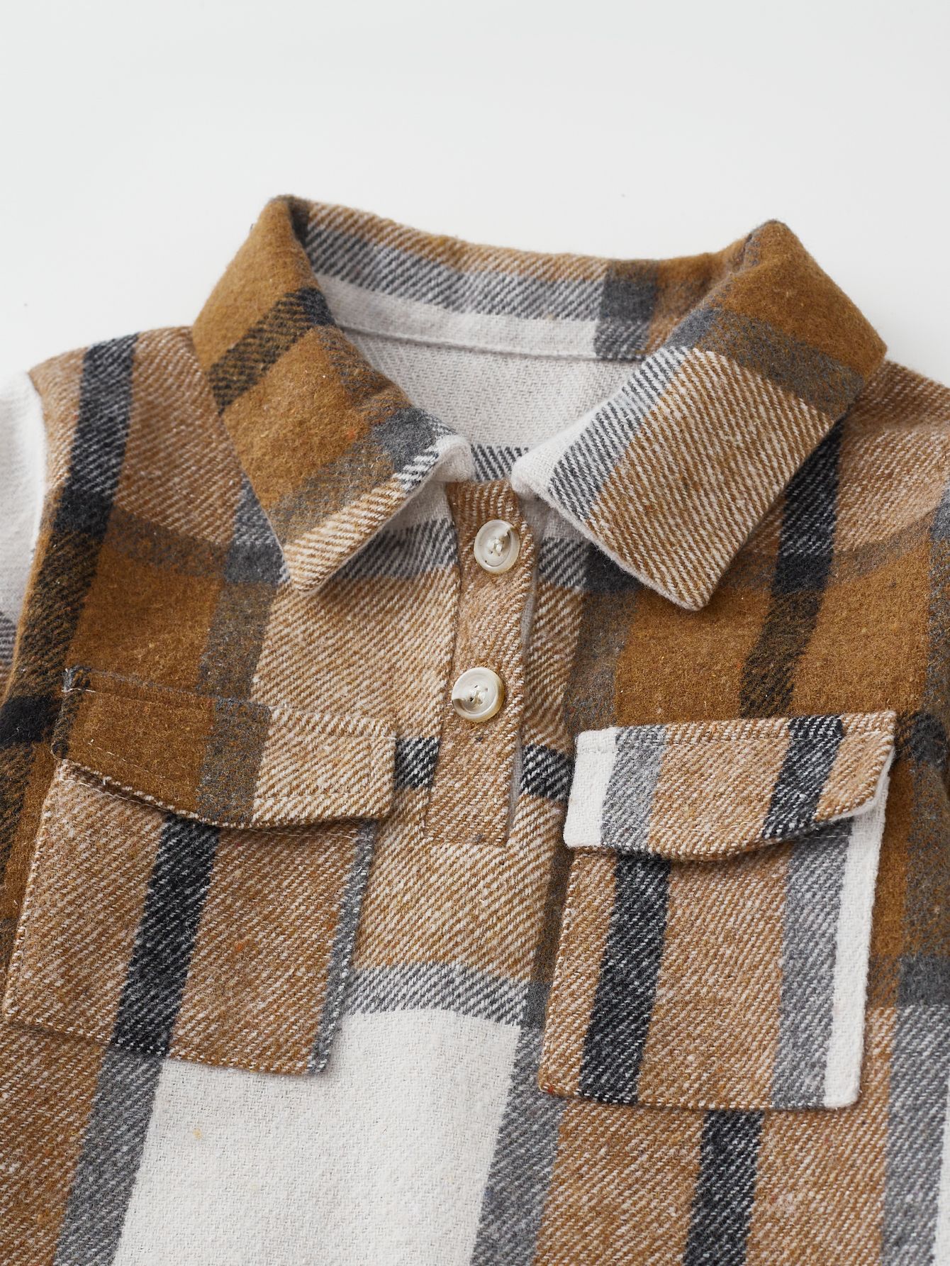 Baby Boy Plaid Romper