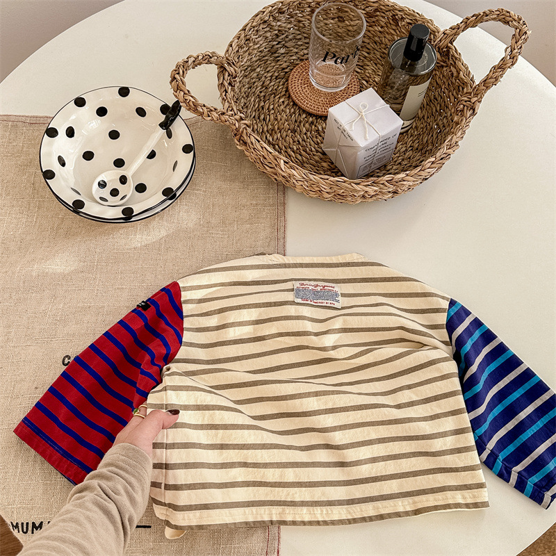 Toddler Contrast Striped T-shirt T-shirt