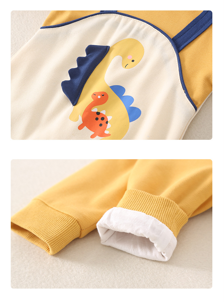 Baby Bear Color Block Romper with Hat