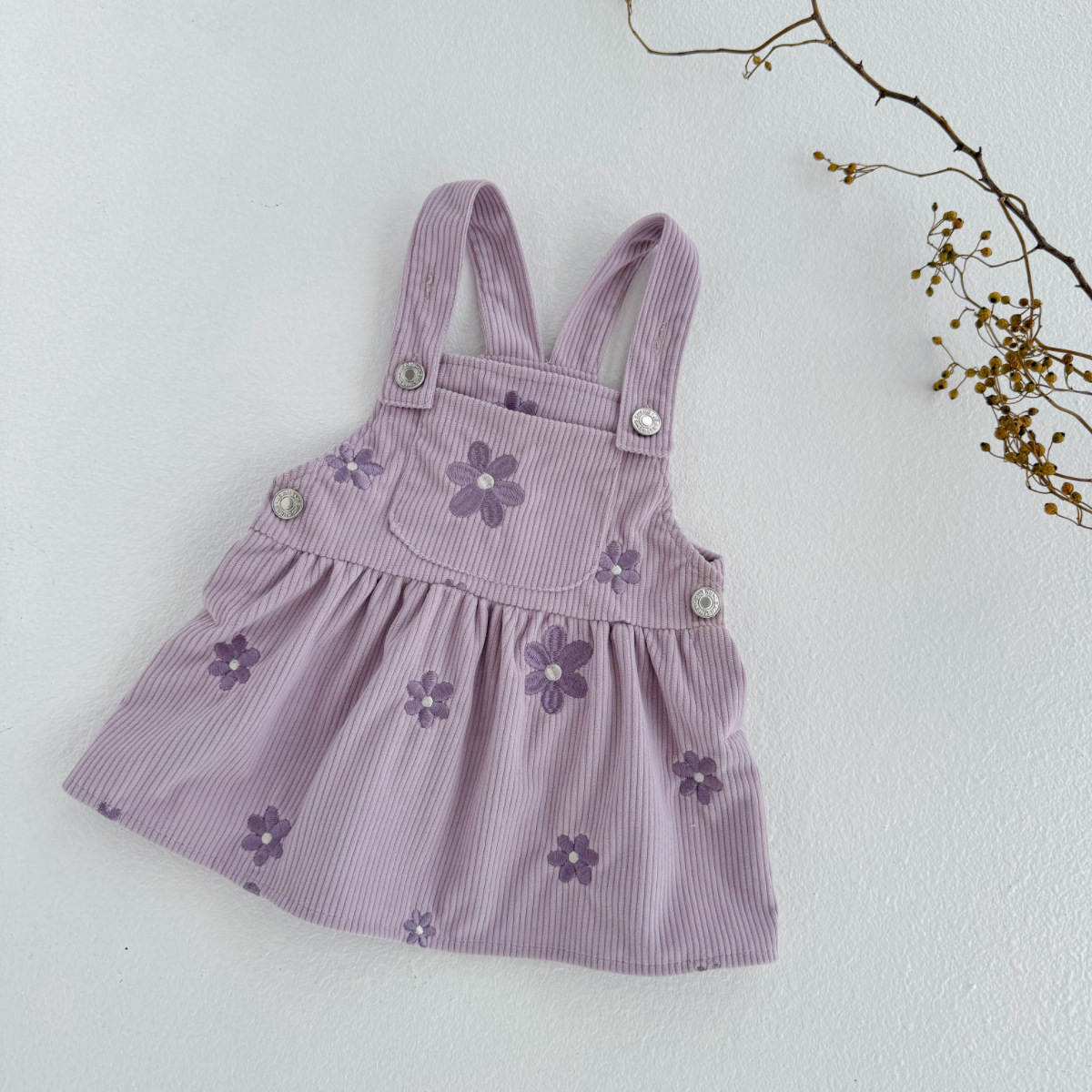 Baby Girl Flowers Embroidery Dress