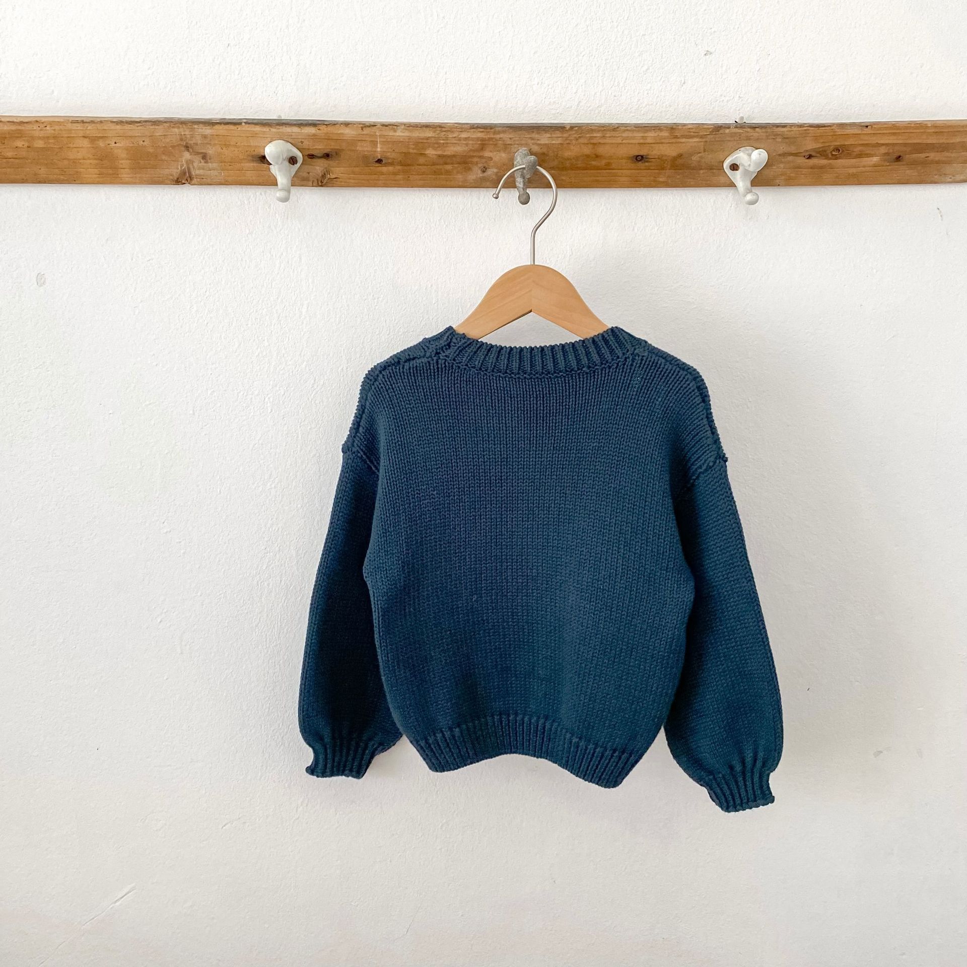 Baby Toddler Flower Embroidered Knitted Sweater