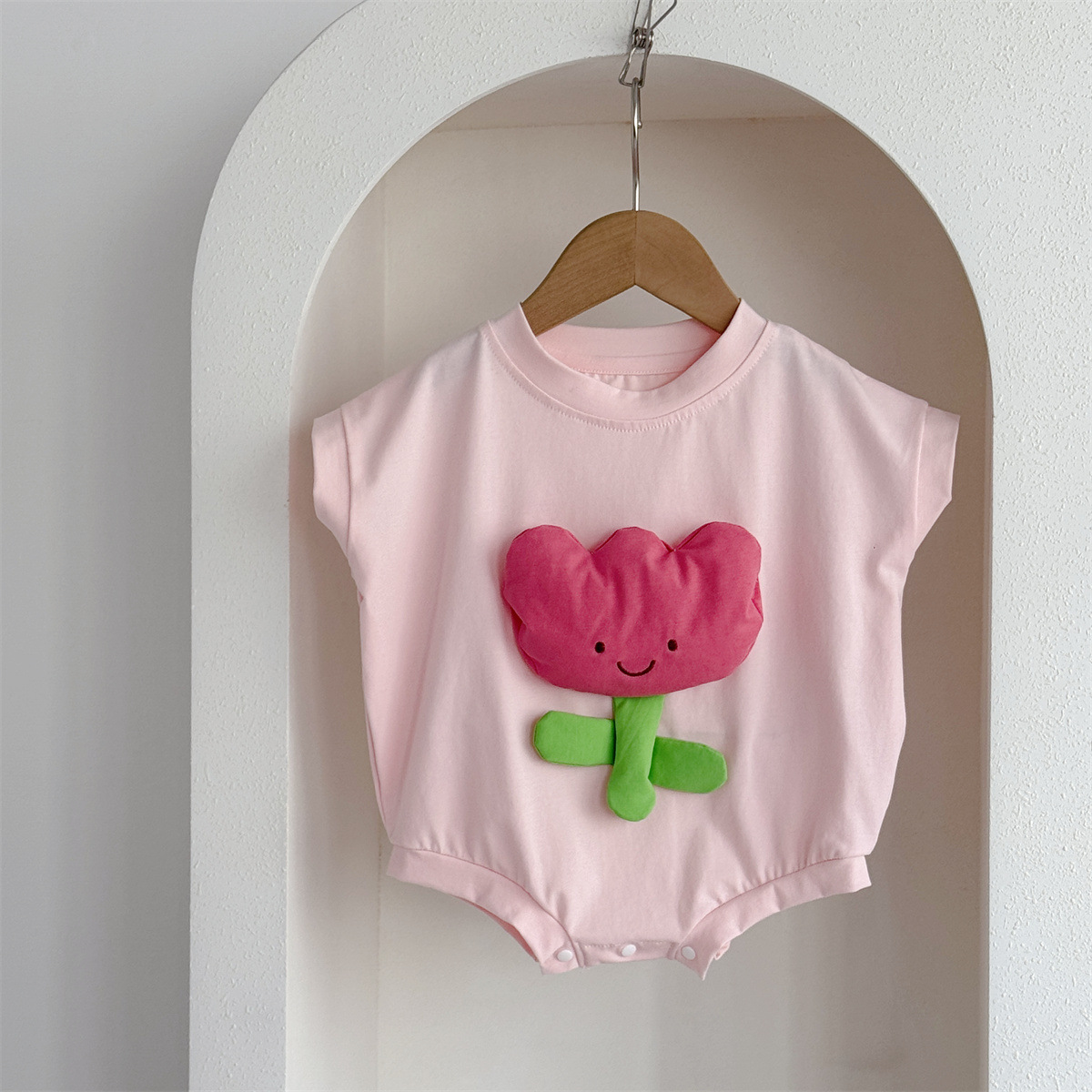 Baby Animal Flower Bodysuit