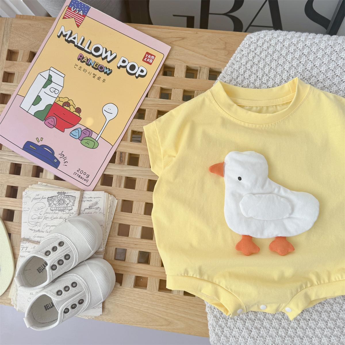 Baby Animal Flower Bodysuit