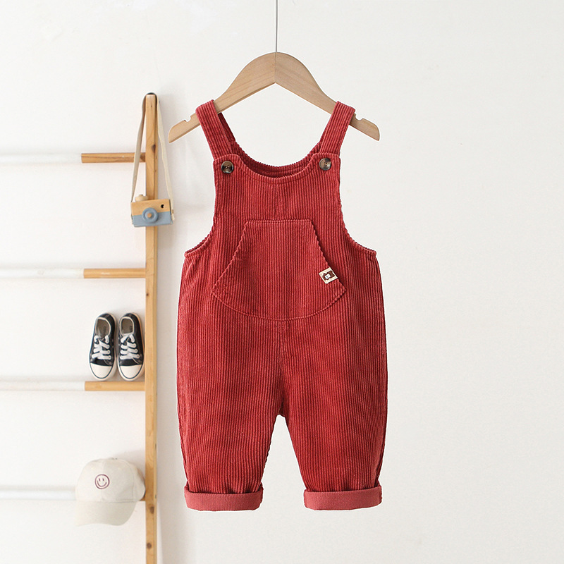 Baby Toddler Solid Color Overalls