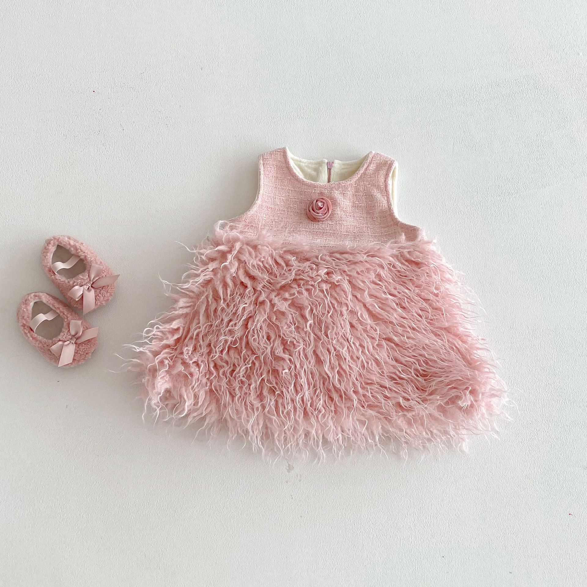 Baby Girl Plaid Floral Dress / Top (Sold Separately)