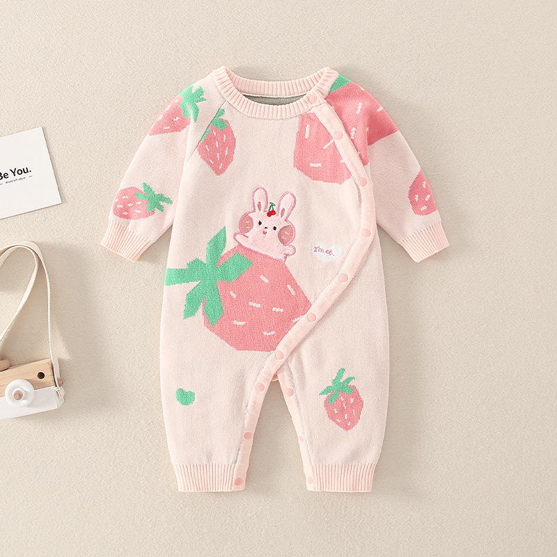 Baby Rabbit Sweater Romper